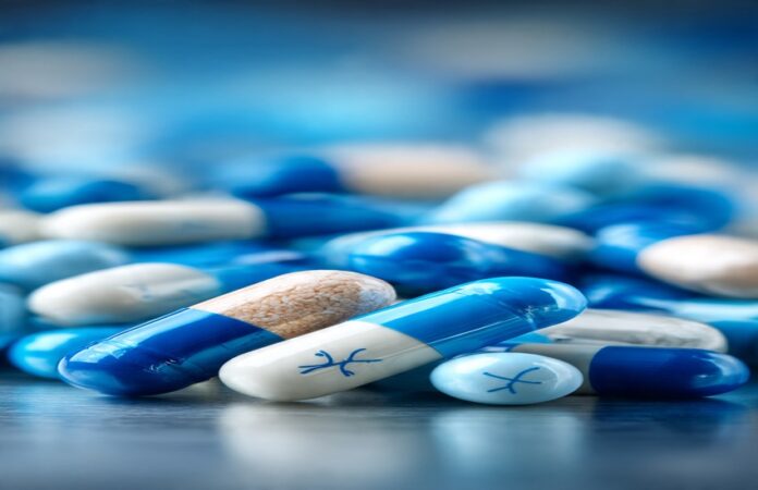 mirum-bluejay-acquisition-rare-disease-synergy-cover Blue and white rare disease capsules symbolizing Mirum Bluejay acquisition synergies