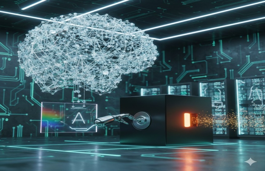 Conceptual image of two separated semiconductor puzzle pieces symbolizing Nvidia exiting its Arm stake