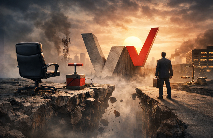 Metaphorical image representing Verizon leadership transition and execution risk during its consumer business turnaround