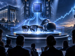 Meta Platforms: $145B AI Bet Faces A Test Metaphorical Meta Platforms AI cover showing smart glasses, VR hardware, custom silicon, data centers, and investor scrutiny.